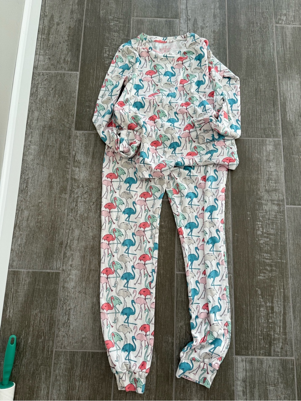 Vineyard Vines Kids 12 Flamingo Pajama Set 100% Pima Cotton Unisex Preppy